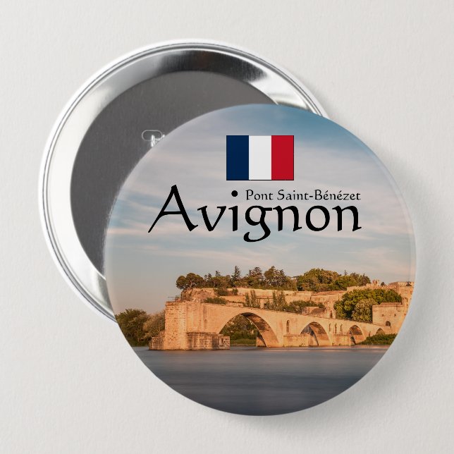 Avignon Souvenir Button (Front & Back)