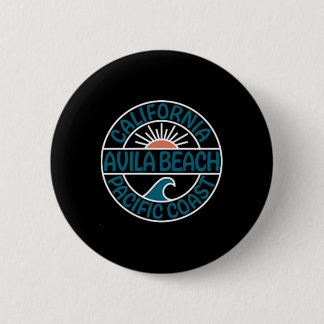 Avila Beach California Front And Back Button
