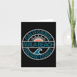Avila Beach California Front And Back Card