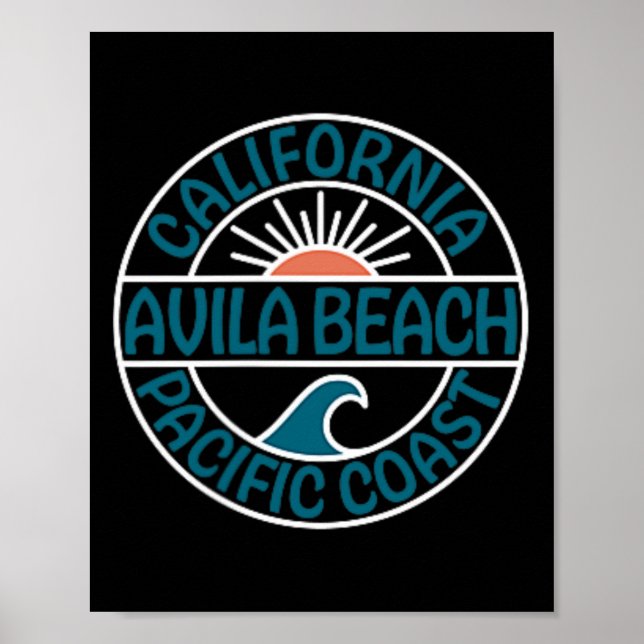 Avila Beach California Front And Back  Poster (Front)