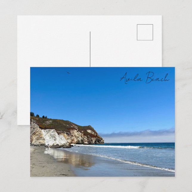 Avila Beach California Ocean Cliffs Photography Postcard (Front/Back)