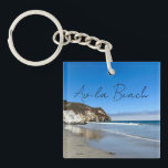 Avila Beach California Ocean Photography Souvenir Keychain<br><div class="desc">Gorgeous Avila Beach photography of the ocean waves and cliffs in San Luis Obispo,  California. A pretty souvenir keychain for a vacation keepsake from your trip to the west coast.</div>