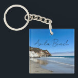 Avila Beach California Ocean Photography Souvenir Keychain<br><div class="desc">Gorgeous Avila Beach photography of the ocean waves and cliffs in San Luis Obispo,  California. A pretty souvenir keychain for a vacation keepsake from your trip to the west coast.</div>