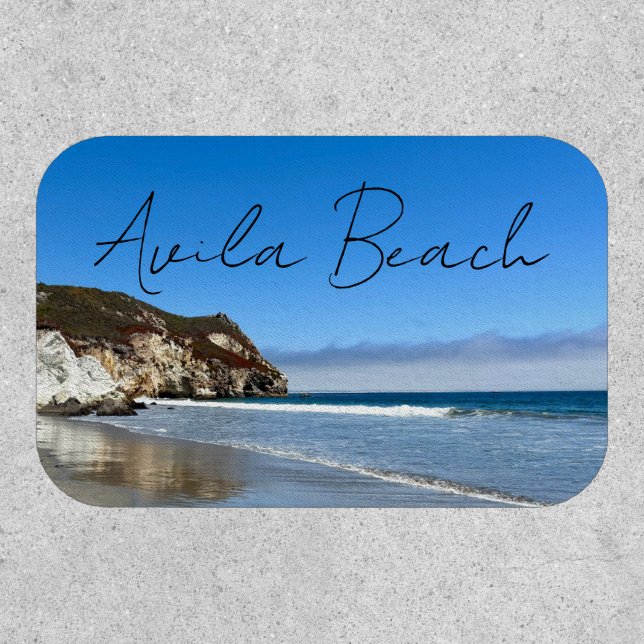 Avila Beach California Ocean Photography Souvenir Patch (Front)