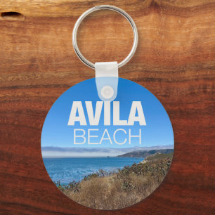 Avila Beach California Overlook Photography Keychain