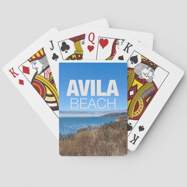 Avila Beach California Photography Poker Cards (Back)