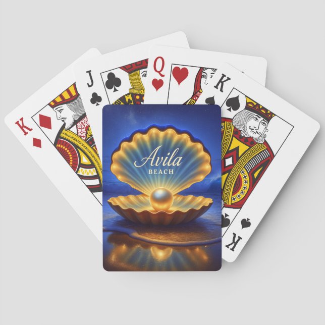 AVILA BEACH PLAYING CARDS. POKER CARDS (Back)