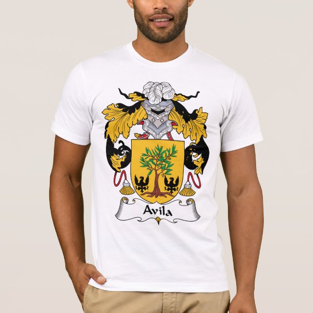 Avila Family Crest T-Shirt (Front)