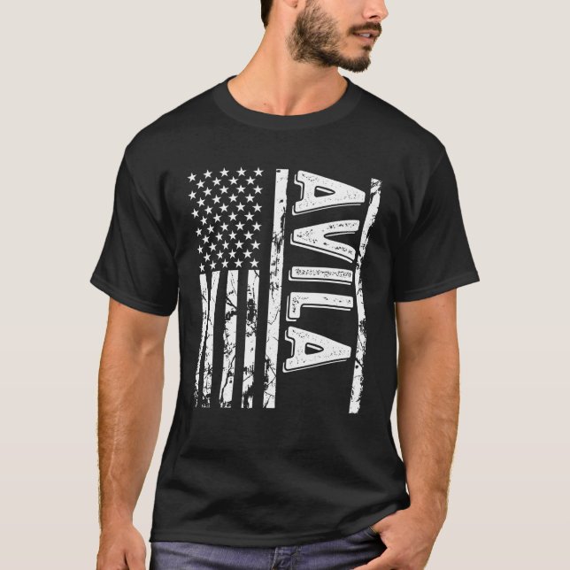Avila Last Name Funny Surname Team Avila Family Re T-Shirt (Front)