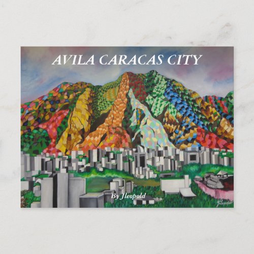 AVILA MELANGE CARACAS CITY POSTCARD
