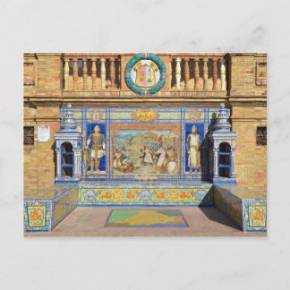 Avila, Plaza de Espana, Seville Postcard