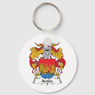 Aviles Family Crest Keychain