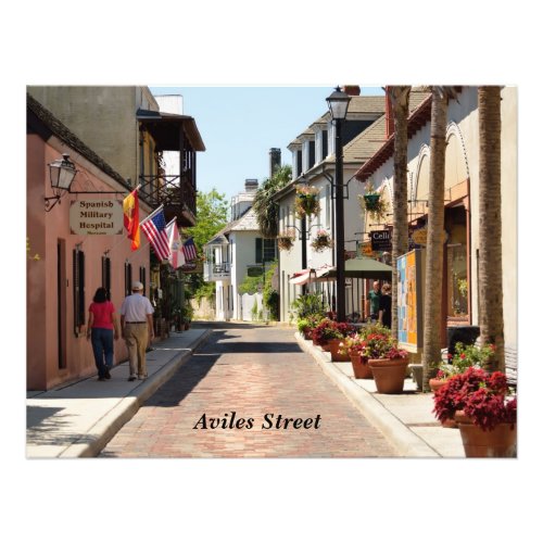 Aviles street St Augustine Florida Photo Print