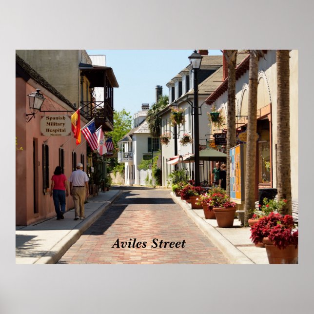 Aviles street St. Augustine, Florida Poster (Front)