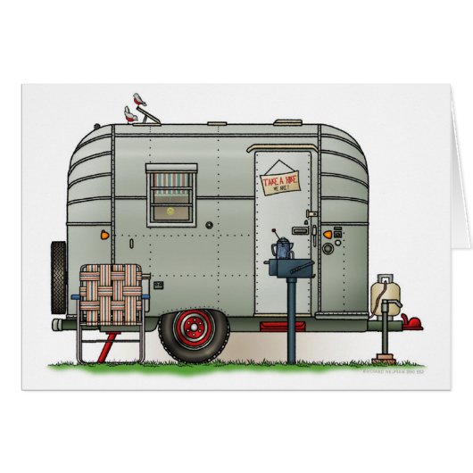 Avion Camper Trailer Cards (Front Horizontal)