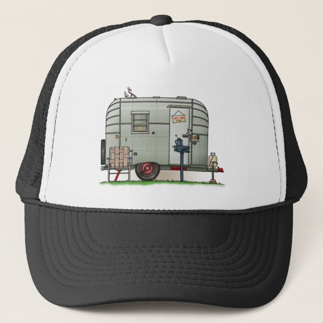 Avion Camper Trailer Trucker Hat (Front)
