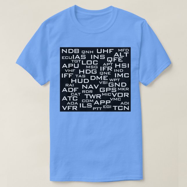 Avionic Acronyms  T-Shirt (Design Front)