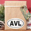 AVL Asheville North Carolina Oval Sticker | Zazzle