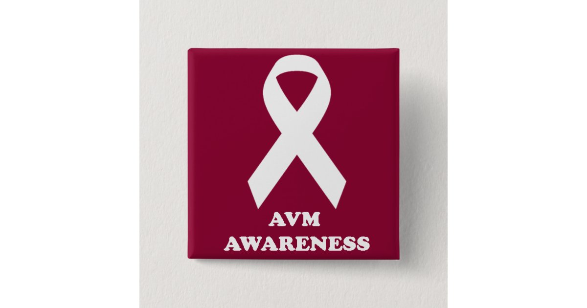 AVM Awareness Button | Zazzle