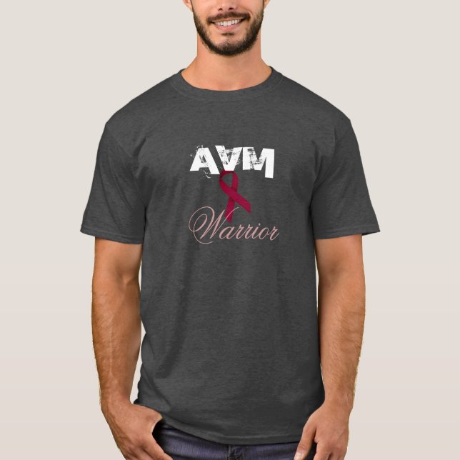 AVM Warrior Burgundy Ribbon Shirt (Front)