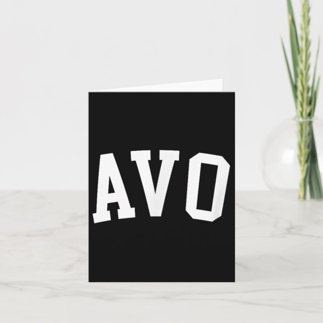 Avo _1  card (Front)
