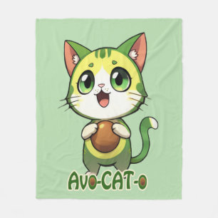 Avo-CAT-o Fleece Blanket