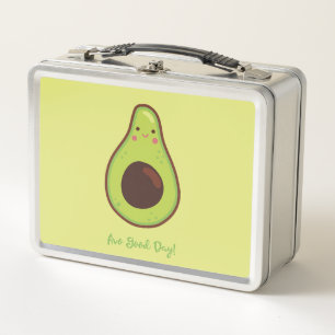 Avo Good Day Punny Avocado Personalized  Metal Lunch Box