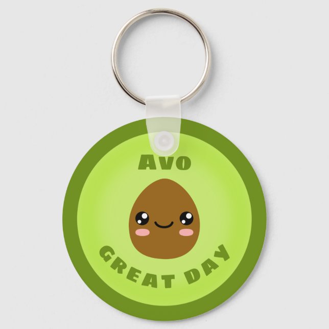 Avo great day keychain (Front)