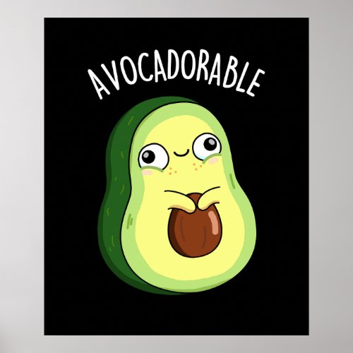 Avoc_adorable Funny Avocado Pun  Poster
