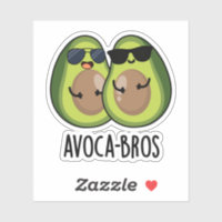 Cow Avocado Sticker for iOS & Android