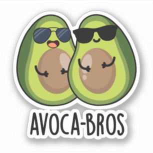 Avoca-bros Funny Avocado Pun Sticker