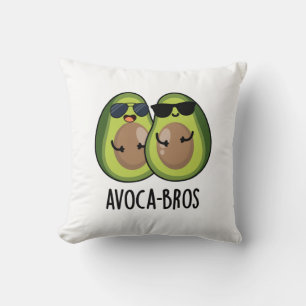 Avoca-bros Funny Avocado Pun Throw Pillow