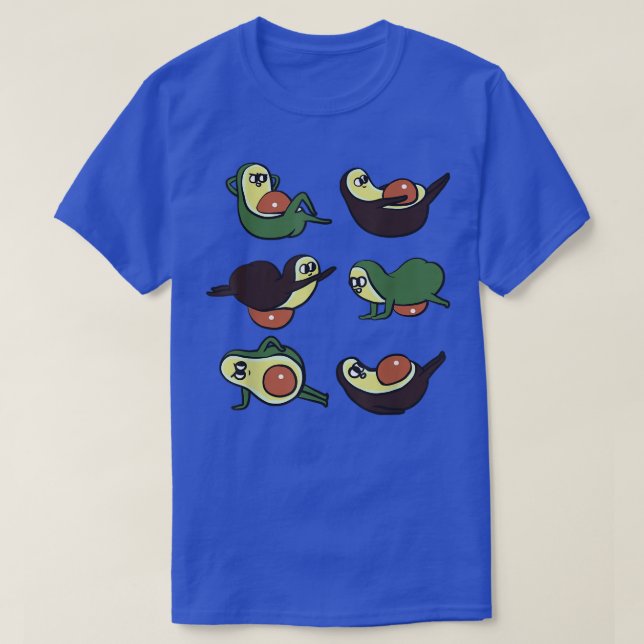 Avocado Abs Workout  T-Shirt (Design Front)