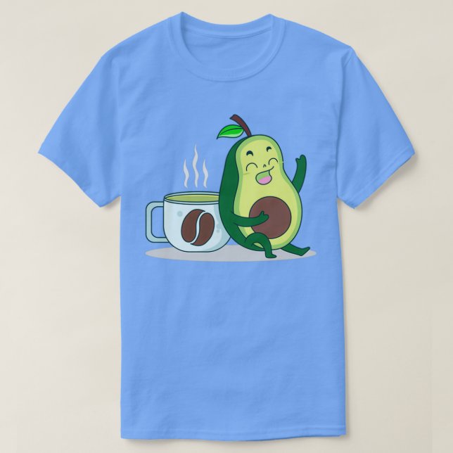 Avocado and Coffee Avocado Toast T-Shirt (Design Front)