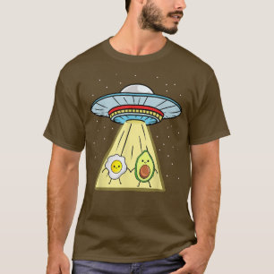Avocado And Egg Ufo Abduction  T-Shirt