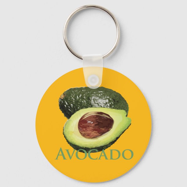 Avocado and Half Keychain (Front)