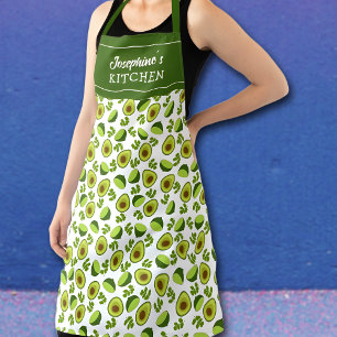 Avocado and Lemons, Custom Kitchen Fruit Unisex Apron