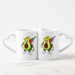 Avocado as Craftsman with Drill Coffee Mug Set<br><div class="desc">This design is the perfect gift for a birthday,  Christmas and other celebrations. It is suitable for women,  men and kids.</div>