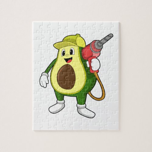 Avocado as Craftsman with Drill Jigsaw Puzzle