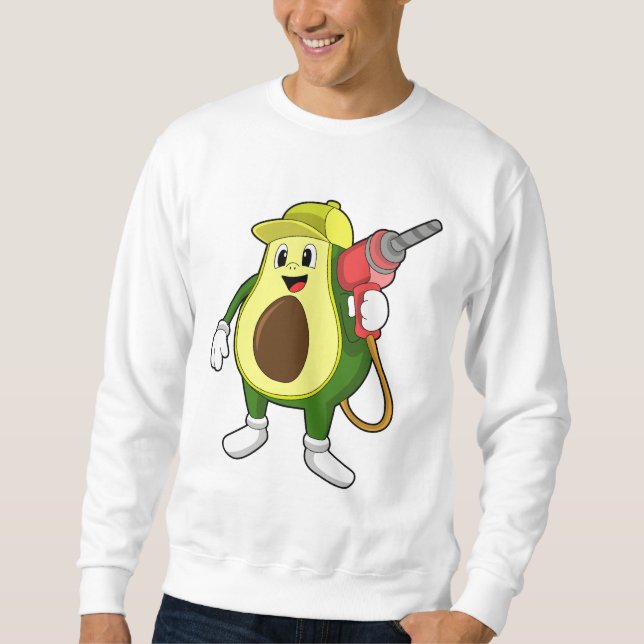 Avocado as Craftsman with Drill Sweatshirt (Front)
