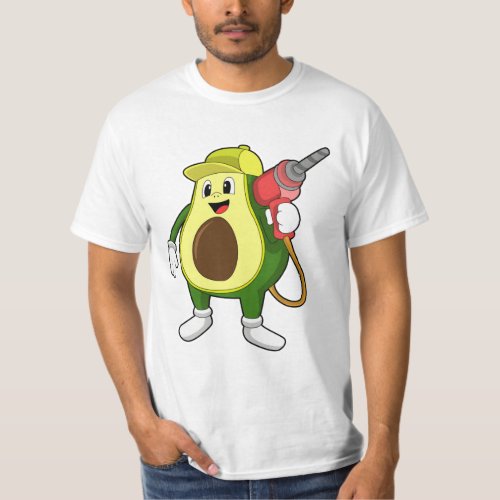 Avocado as Craftsman with Drill T_Shirt