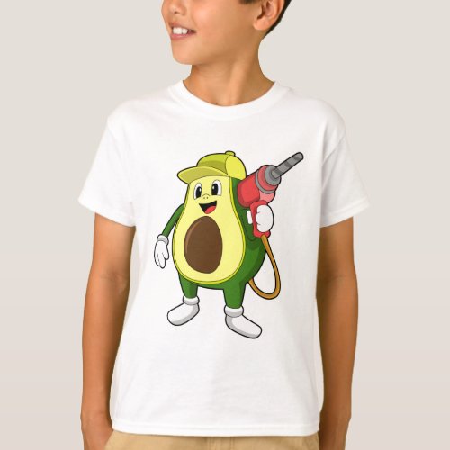 Avocado as Craftsman with Drill T_Shirt