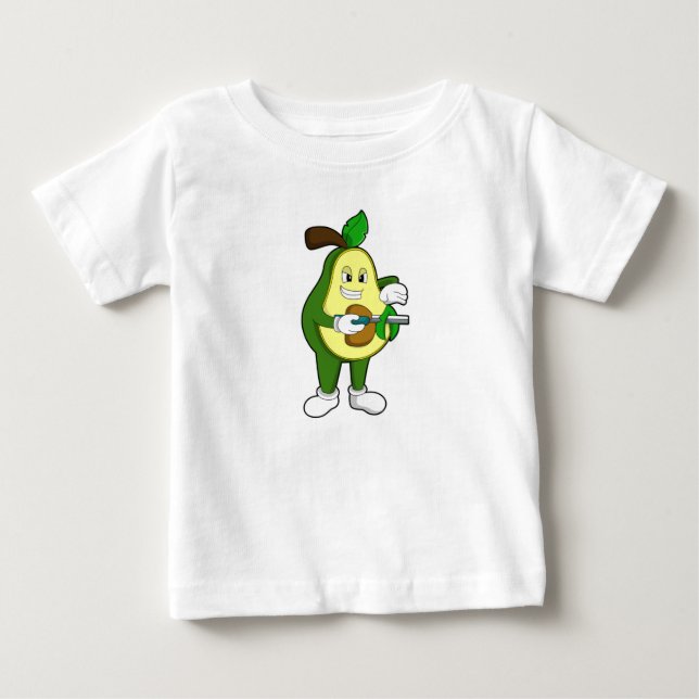 Avocado as Hairdresser with Razor Baby T-Shirt (Front)