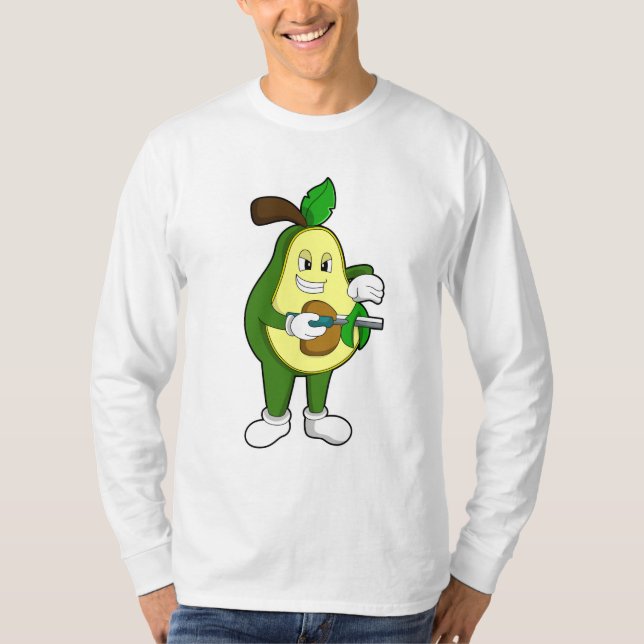 Avocado as Hairdresser with Razor T-Shirt (Front)