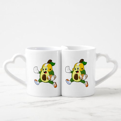 Avocado at Football Sports Coffee Mug Set