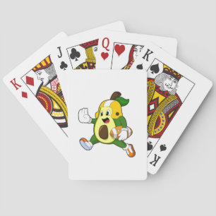 Avocado at Football Sports Poker Cards