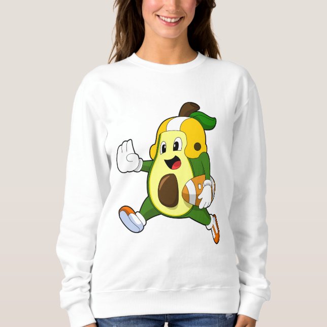 Avocado at Football Sports Sweatshirt (Front)