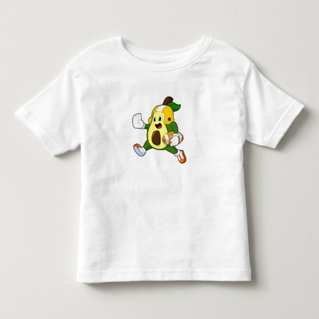 Avocado at Football Sports Toddler T-shirt (Front)