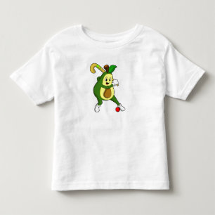 Avocado at Hockey with Hockey bat Toddler T-shirt