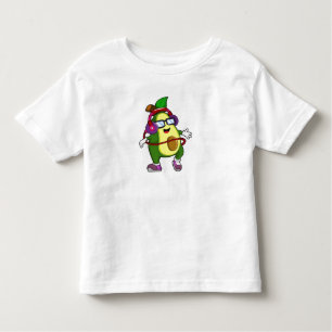 Avocado at Music with Headphone Toddler T-shirt